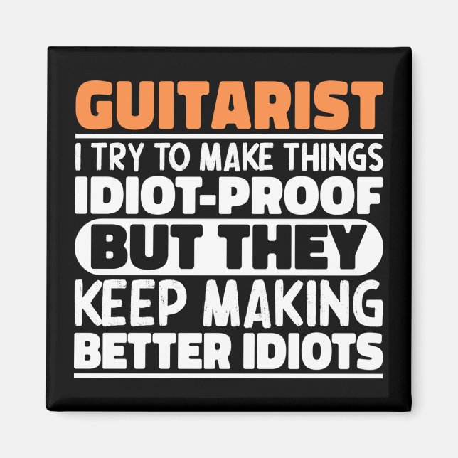 Imã Guitarrista Tento Fazer Coisas Engraçadas (Frente)