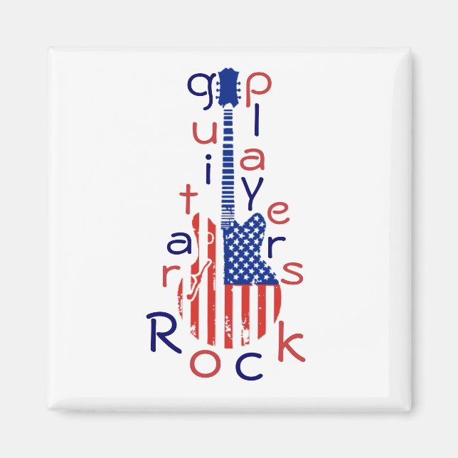 Imã guitarristas Rock (Frente)