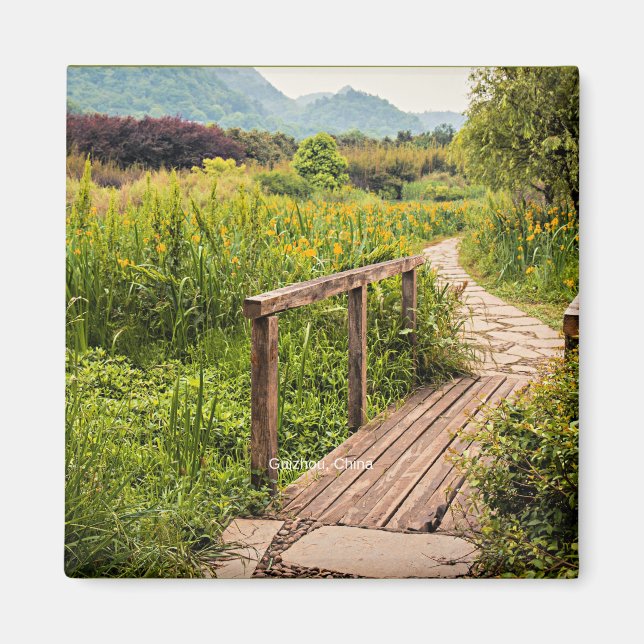 Imã Guizhou, fotografia cênica da China, (Frente)