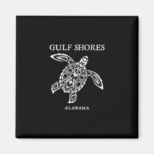 Imã Gulf Shores Alama Retrô Tartaruga Marinha Meninos