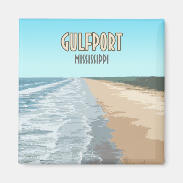 Imã Gulfport Mississippi Beach (Frente)
