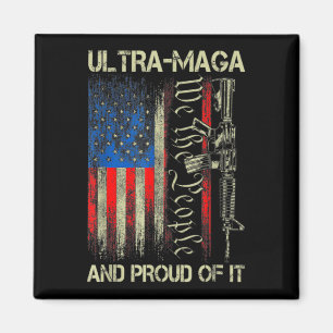 Imã Gun USA Flag Patriots Ultra MAGA E Orgulhoso Dele