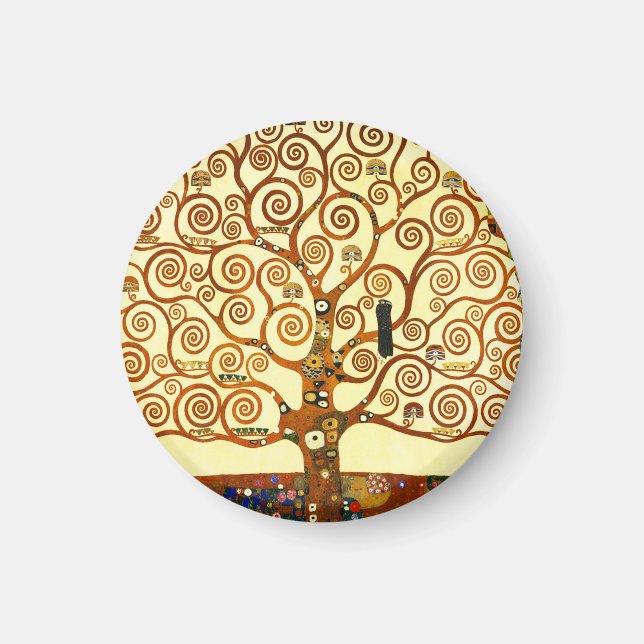 Imã Gustav Klimt A Árvore da Vida Arte Fina (Frente)