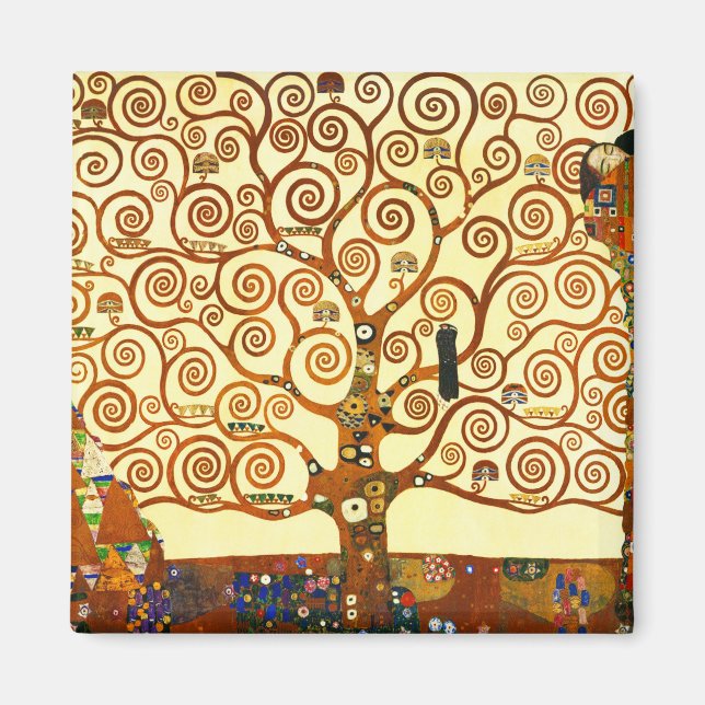 Imã Gustav Klimt A Árvore da Vida das Belas Artes (Frente)