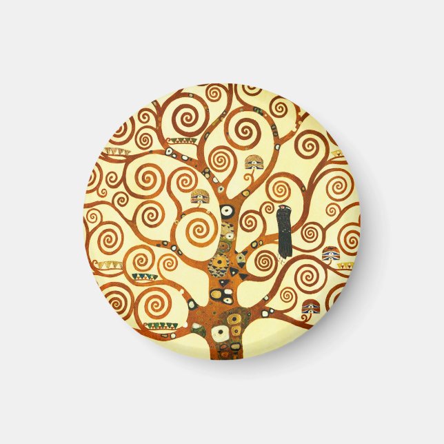 Imã Gustav Klimt A Árvore da Vida das Belas Artes (Frente)