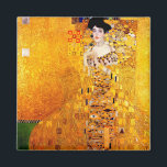 Imã Gustav Klimt Adele Bloch-Bauer Vintage Art Nouveau<br><div class="desc">Gustav Klimt Retrato de Adele Bloch-Bauer I Art Nouveau Pintura Retrato de Adele Bloch-Bauer I é uma pintura de 1907 de Gustav Klimt. O primeiro de dois retratos Klimt pintado de Bloch-Bauer, foi chamado de trabalho final e mais representativo de sua fase de ouro. Essa pintura, que demorou três anos...</div>