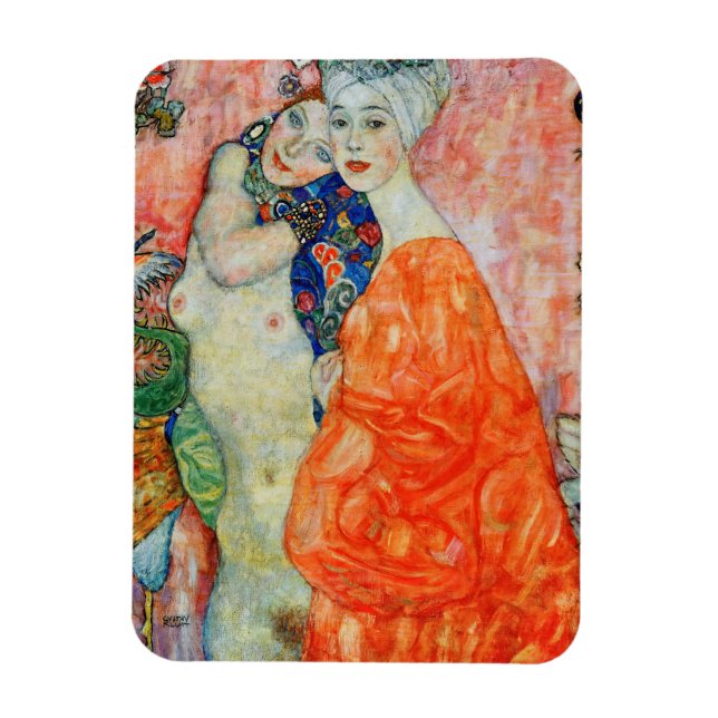 Ímã Gustav Klimt - Amigas (Vertical)