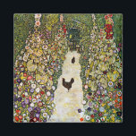 Imã Gustav Klimt - Caminho do Jardim com Galinhas<br><div class="desc">Caminho do Jardim com Galinhas - Gustav Klimt,  Petróleo na Canvas,  1916</div>