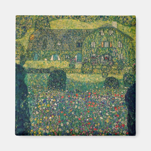 Imã Gustav Klimt - Casa do País pelo Attersee (Frente)