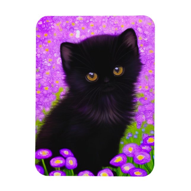 Ímã Gustav Klimt Cat (Vertical)