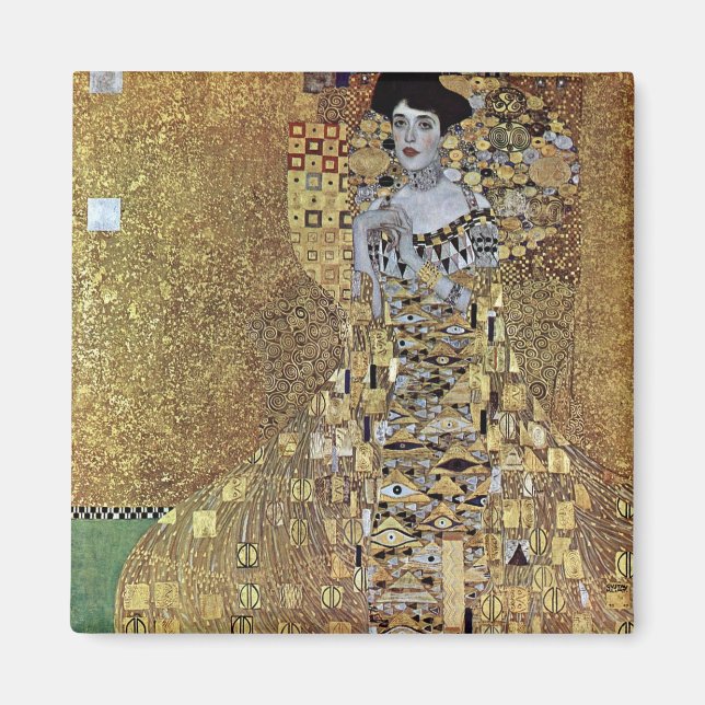 Imã Gustav Klimt é a dama do Dourado, Adele Bloch-Baue (Frente)