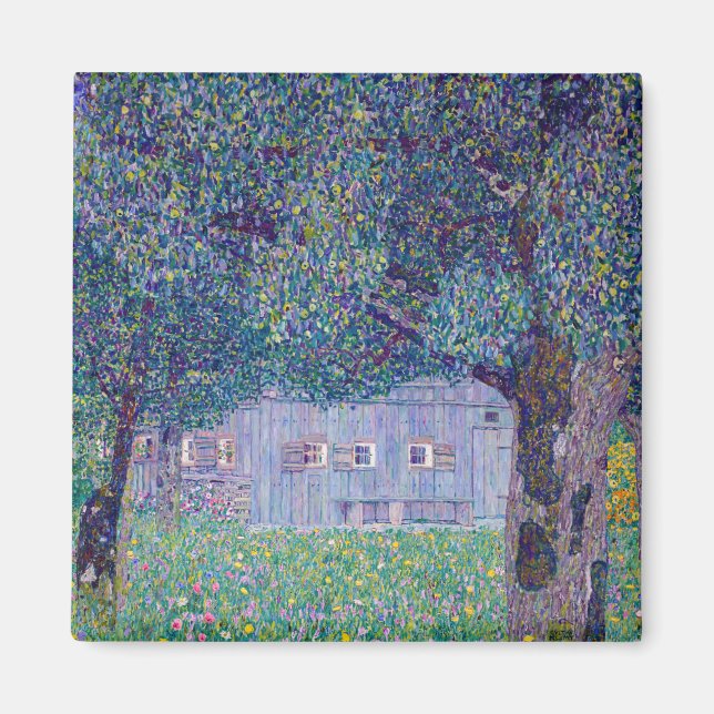 Imã Gustav Klimt - Farmhouse no Alto da Áustria (Frente)