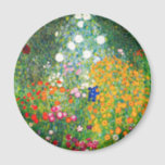 Imã Gustav Klimt Flower Garden Magnet<br><div class="desc">Imagem do Jardim Flor Gustav Klimt. Pintura a óleo na canvas desde 1907. Concluído durante a fase de ouro, o Jardim Flor é uma das pinturas paisagísticas mais famosas do Klimt. As cores do verão surgiram neste trabalho com uma bela mistura de flores laranja, vermelha, roxa, azul, rosa e branca....</div>