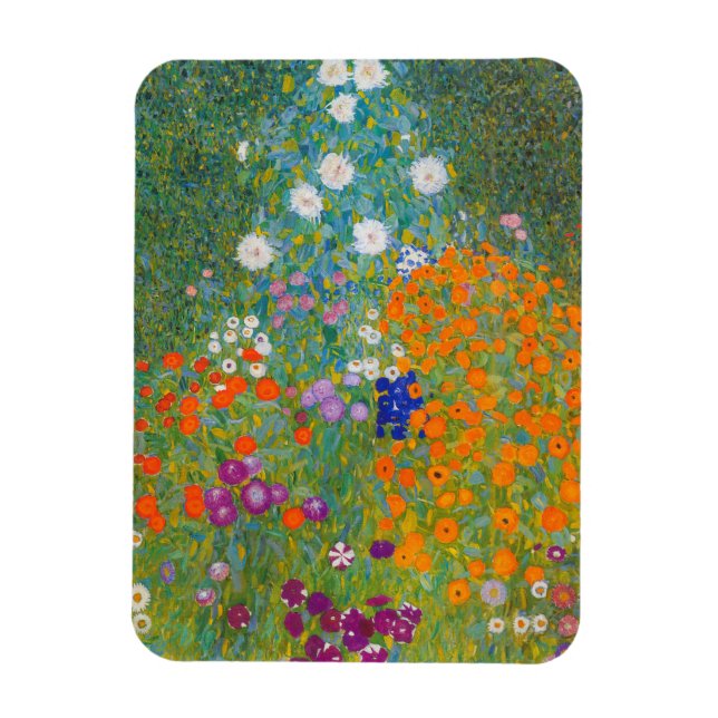 Ímã Gustav Klimt - Jardim de Flores (Vertical)