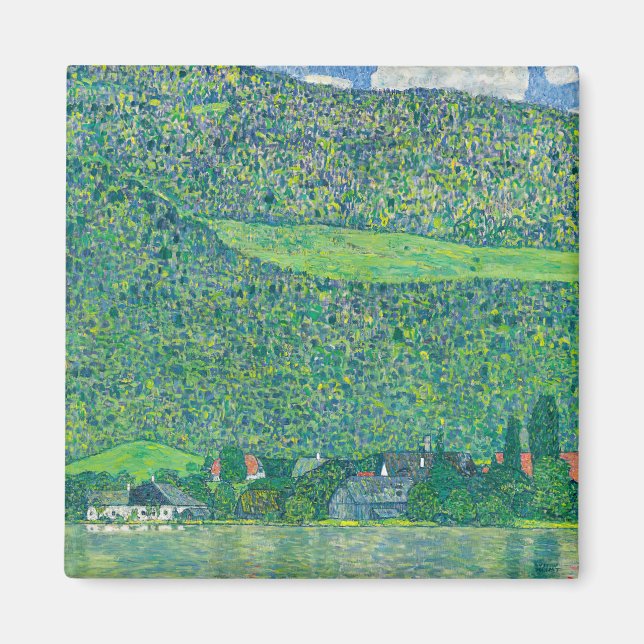 Imã Gustav Klimt - Litzlberg am Attersee (Frente)