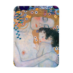 Ímã Gustav Klimt - Mãe e Filho