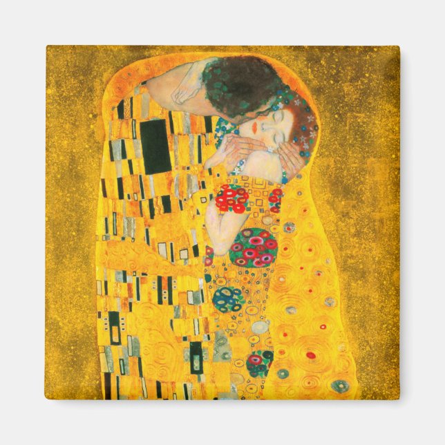 Imã Gustav Klimt O Beijo (Frente)