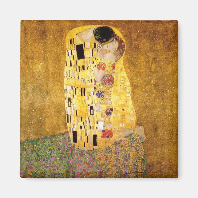Imã Gustav Klimt O Beijo (Frente)