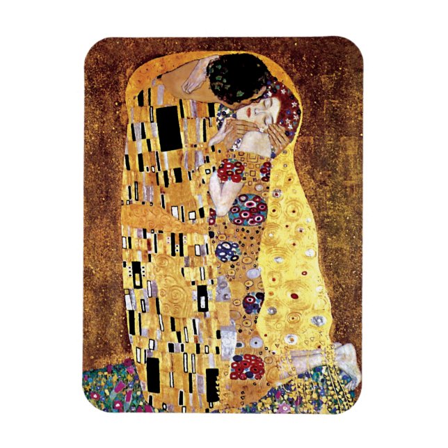 Ímã Gustav Klimt - O Beijo - Arte Nova Antiga (Vertical)