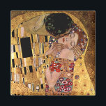Imã Gustav Klimt: O Beijo (Detalhe)<br><div class="desc">Um magnata clássico com um casal romântico compartilhando um beijo,  pintado pelo pintor simbolista austríaco Gustav Klimt. com.</div>