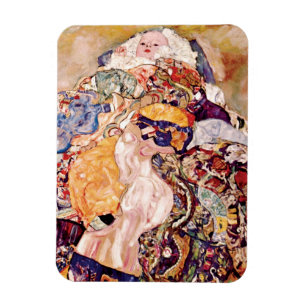 Ímã Gustav Klimt - O Berço Bebê - Recém-nascido