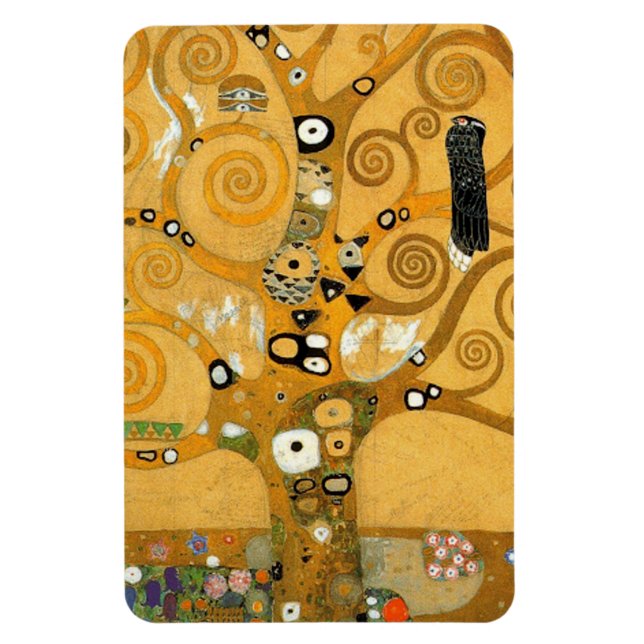 Ímã Gustav Klimt Owl Em Uma Árvore (Vertical)