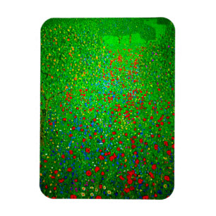 Ímã Gustav Klimt Poppy Field