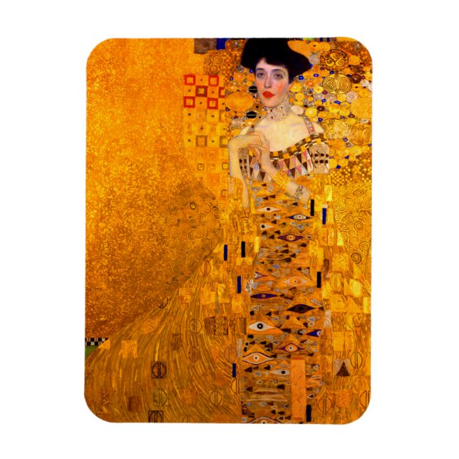 Ímã Gustav Klimt Retrato de Adele Bloch Bauer (Vertical)