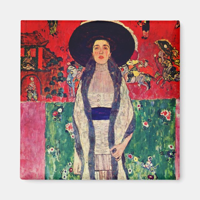 Imã Gustav Klimt Retrato de Adele Bloch-Bauer II (Frente)