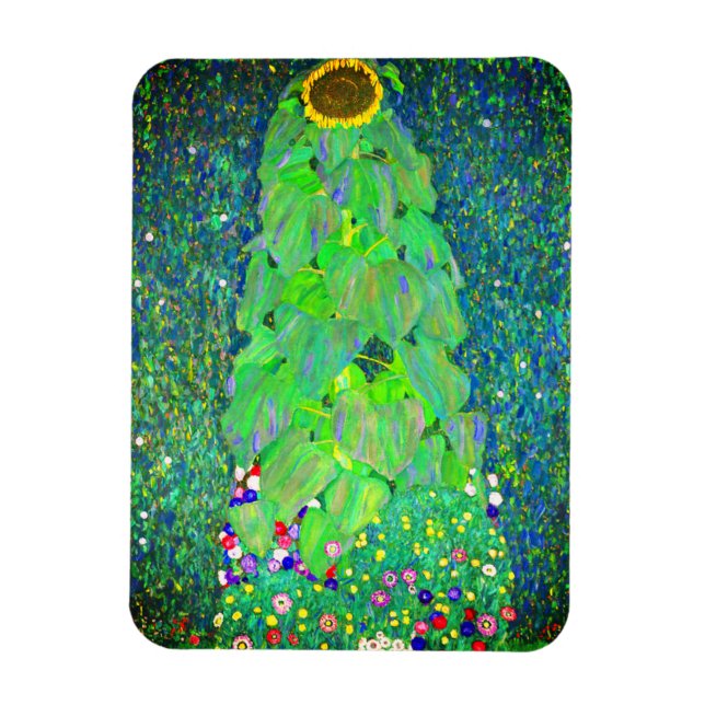Ímã Gustav Klimt Sunflower (Vertical)