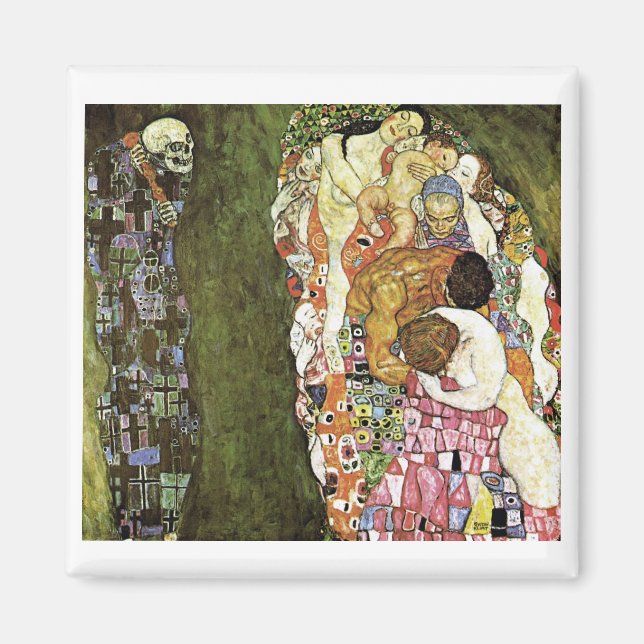 Imã Gustav Klimt ~ Vida e Morte (Frente)