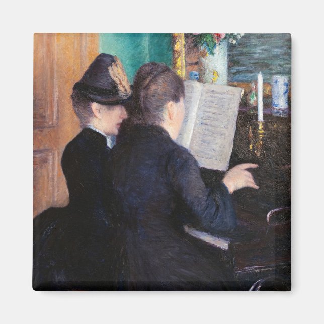 Imã Gustave Caillebotte - A Lição de Piano (Frente)