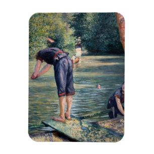 Ímã Gustave Caillebotte - Banhistas, Margem do Yerres