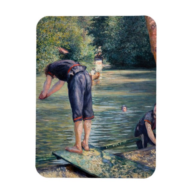 Ímã Gustave Caillebotte - Bathers, Banco dos Yerres (Vertical)