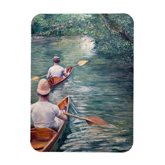Ímã Gustave Caillebotte - Canoas no Yerres (Vertical)