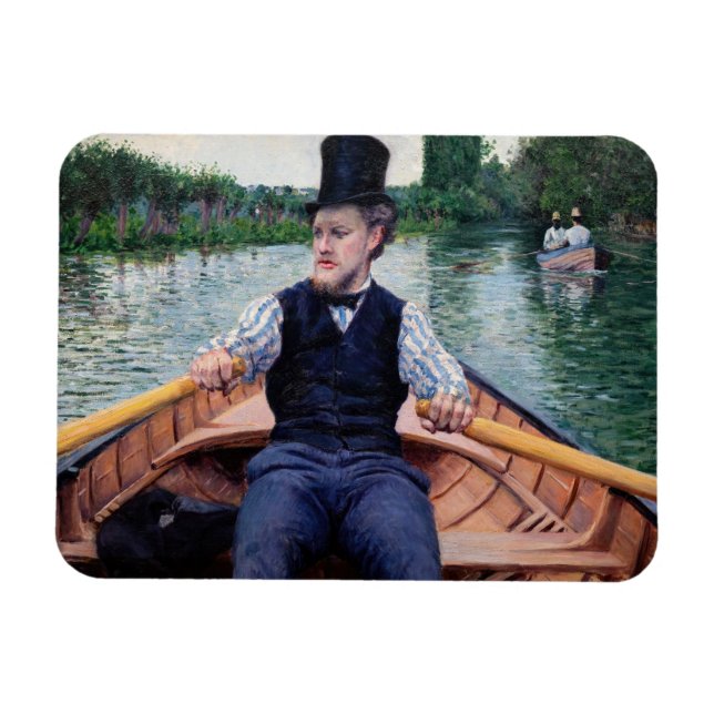Ímã Gustave Caillebotte - Festa de Iatismo (Horizontal)
