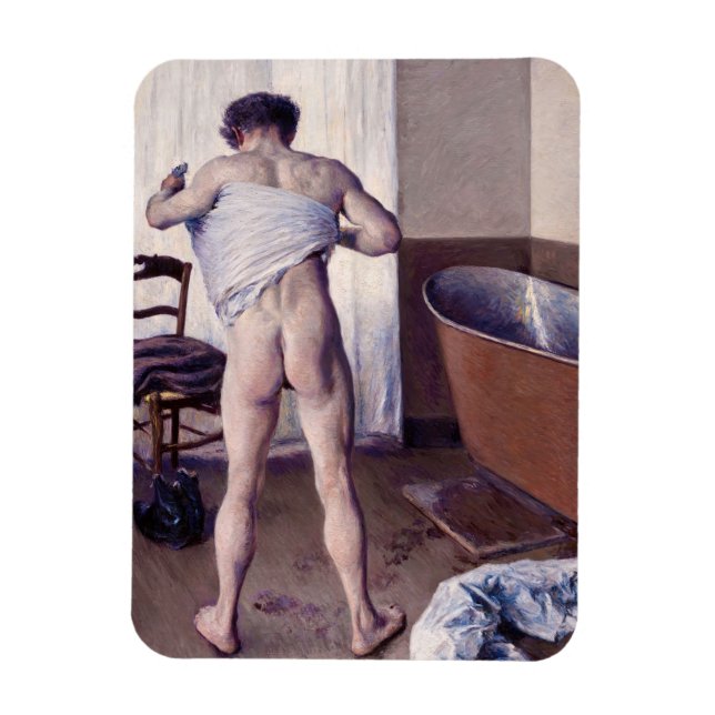 Ímã Gustave Caillebotte - Homem em seu Banho (Vertical)