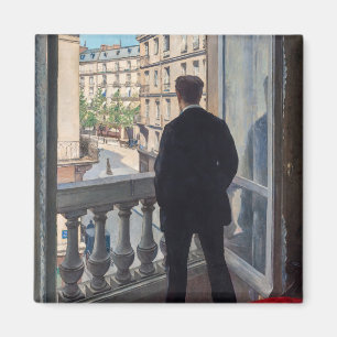 Imã Gustave Caillebotte - Jovem à sua Janela