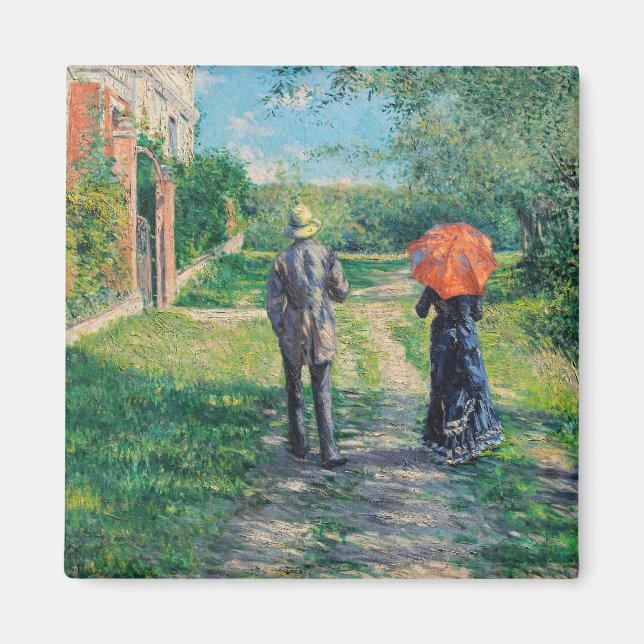 Imã Gustave Caillebotte - O Caminho Íngreme (Frente)