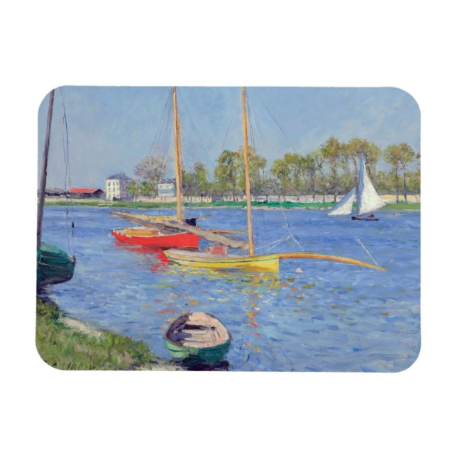 Ímã Gustave Caillebotte - O Sena em Argenteuil (Horizontal)