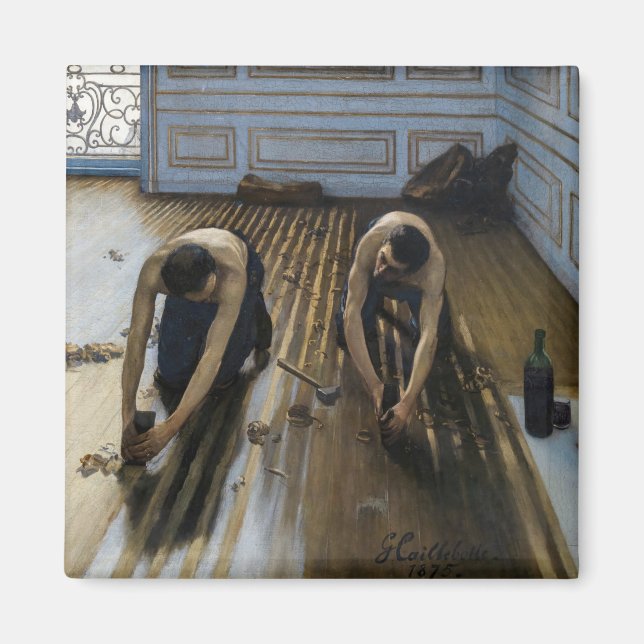 Imã Gustave Caillebotte - Os Raspadores de Piso (Frente)