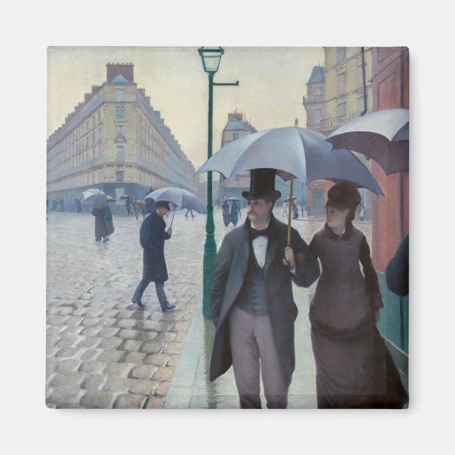 Imã Gustave Caillebotte - Paris Street; Rainy Day (Frente)