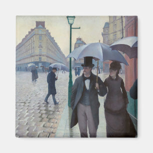Imã Gustave Caillebotte - Rua de Paris; Dia Chuvoso