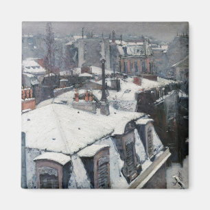 Imã Gustave Caillebotte - Telhados na neve