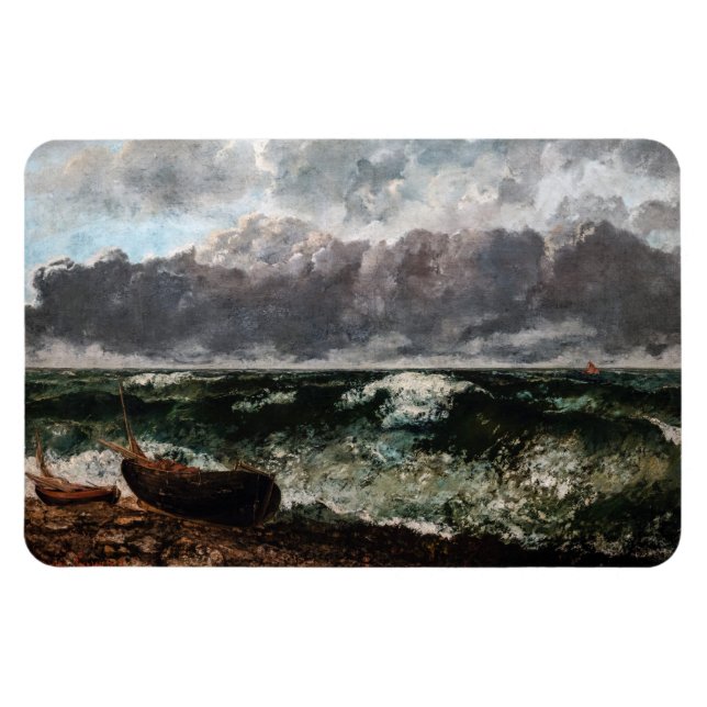 Ímã Gustave Courbet - O Mar Tempestade / A Onda (Horizontal)