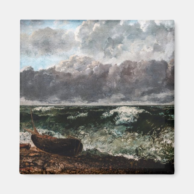 Imã Gustave Courbet - O Mar Tempestade / A Onda (Frente)