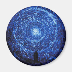 Imã Gustave Dore o ímã (azul) do rosa branco