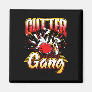 Imã Gutter Gang Bowlers Legal de boliches de 10 pinos