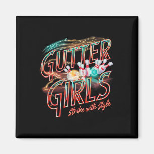 Imã Gutter Girls Entusiastas de Boliche Mulheres Jogad