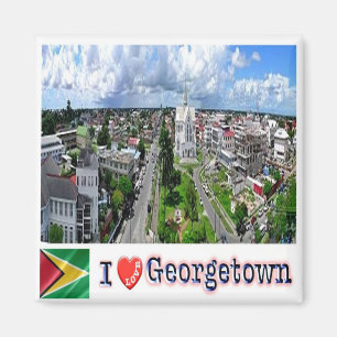 Imã GY005 GEORGETOWN I Love, Guiana, Fridge